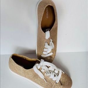 Glitter Gold Womens Sneaker